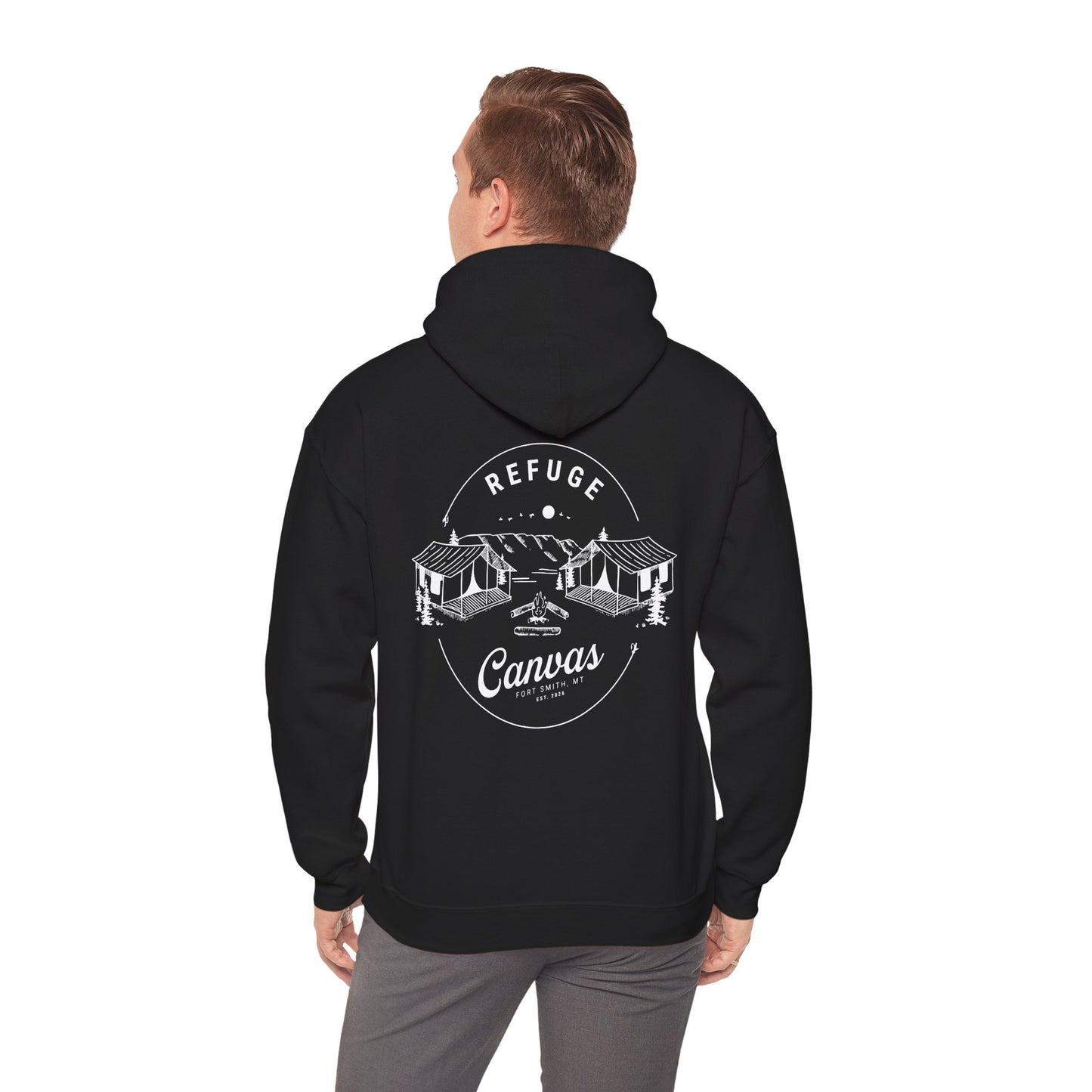 CANVAS X REFUGE DIAMOND HOODIE